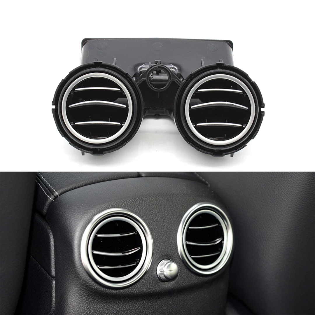 Rear AC Vent Assembly for MERCEDES-BENZ C-CLASS W205 (2014-2023) in Black color High-End Model