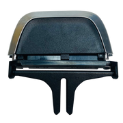 Rear AC Vent Grille Clip Slider for BMW 5 SERIES G30 (2016-2023) in Black color with Chrome Trim 2 Pcs