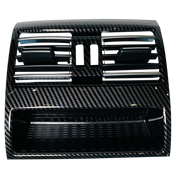 Rear AC Vent Grille for BMW 5 SERIES F10 (2010-2016) Carbon Fiber Chrome