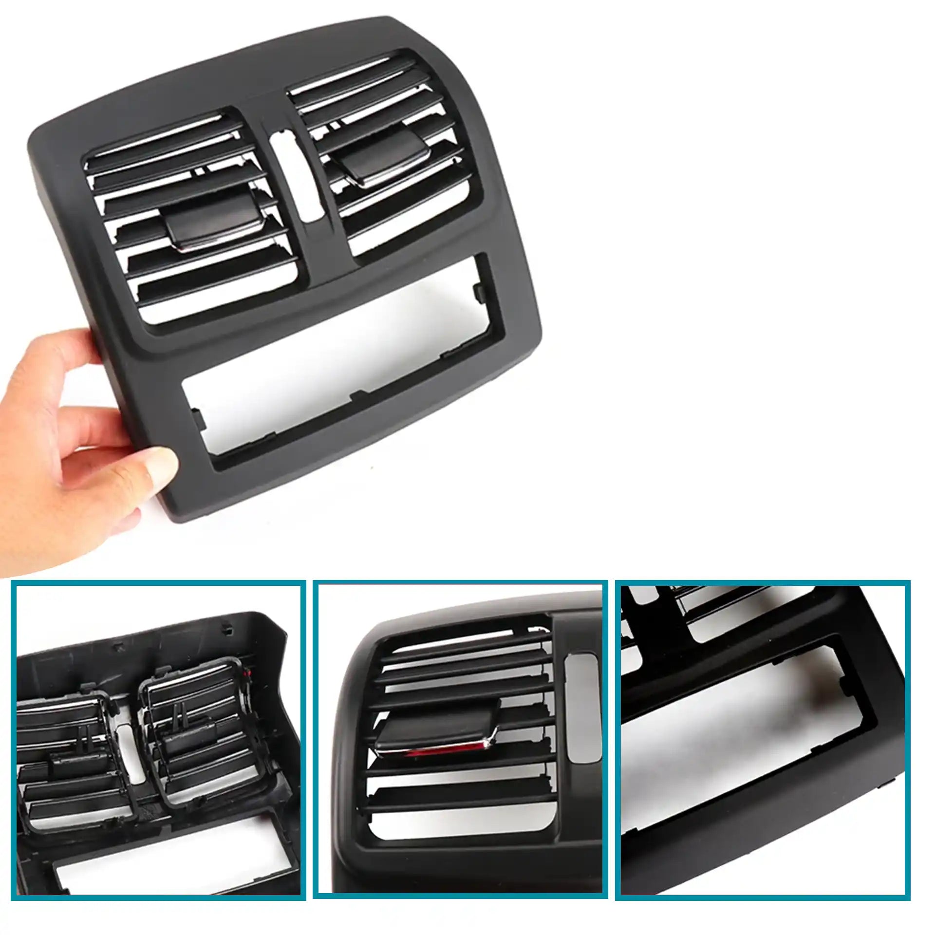 Rear AC Vent Grille for MERCEDES-BENZ E-CLASS W212 (2009-2016) in Black color High-End Model