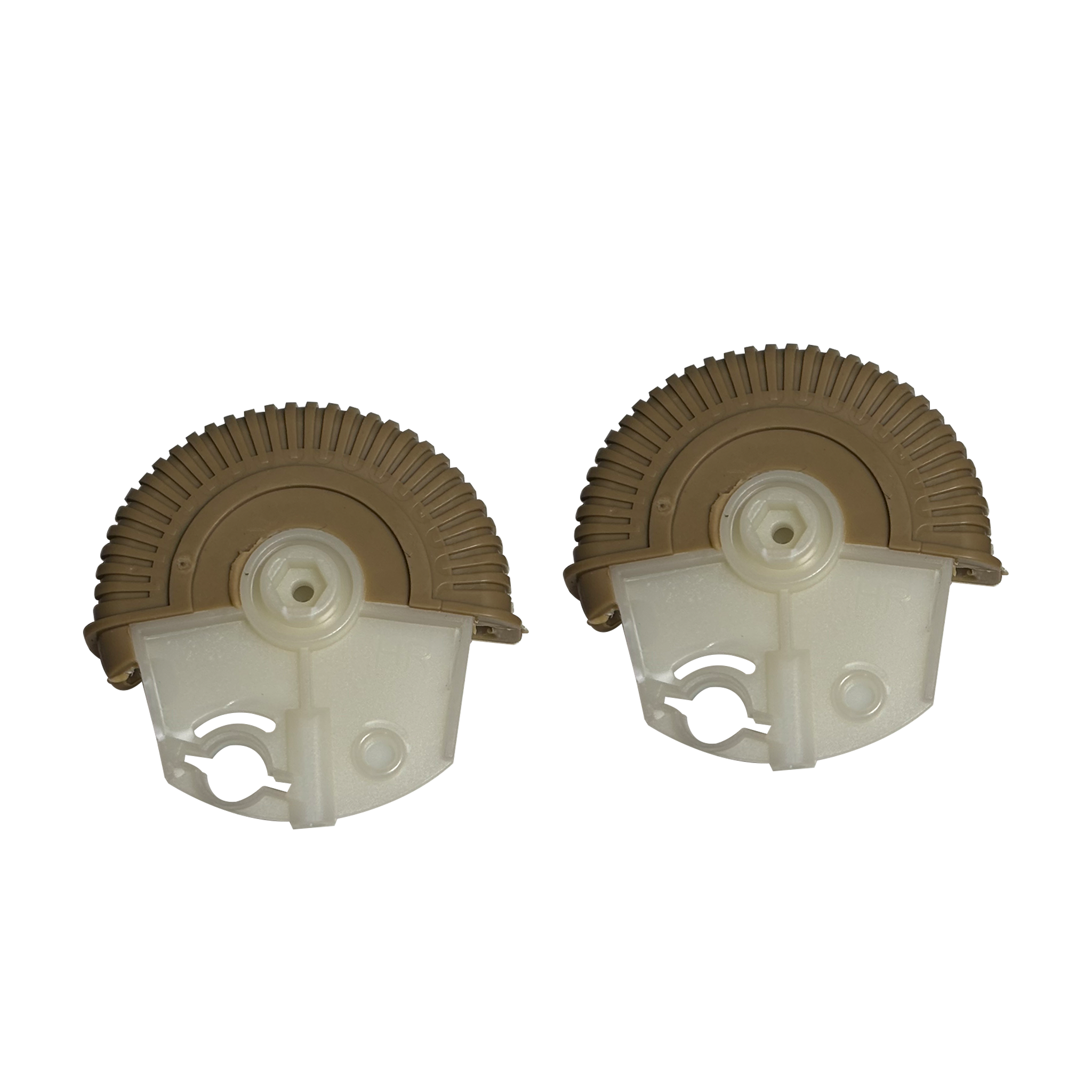 Rear AC Vent Repair Kit Set for MERCEDES-BENZ E-CLASS W211 (2002-2008) in Dark Yellow color Roller Wheel