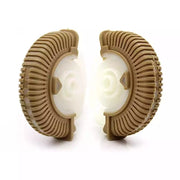Rear AC Vent Repair Kit Set for MERCEDES-BENZ E-CLASS W211 (2002-2008) in Dark Yellow color Roller Wheel