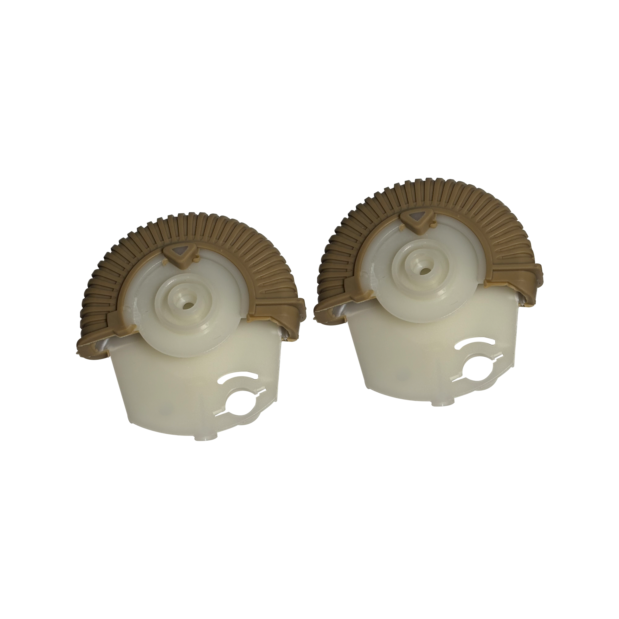 Rear AC Vent Repair Kit Set for MERCEDES-BENZ E-CLASS W211 (2002-2008) in Dark Yellow color Roller Wheel
