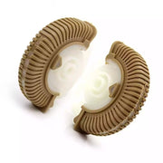 Rear AC Vent Repair Kit Set for MERCEDES-BENZ E-CLASS W211 (2002-2008) in Dark Yellow color Roller Wheel