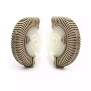 Rear AC Vent Repair Kit Set for MERCEDES-BENZ E-CLASS W211 (2002-2008) in Stone Yellow color Roller Wheel