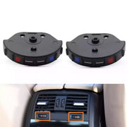 Rear AC Vent Repair Kit for BMW 5 Series F11 (2010-2016) in Black color 2 Pcs