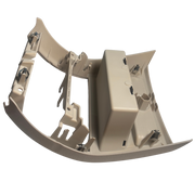 Rear AC Vent Repair Kit for BMW 5 Series F11 (2010-2016) in Oyster color Outer Frame
