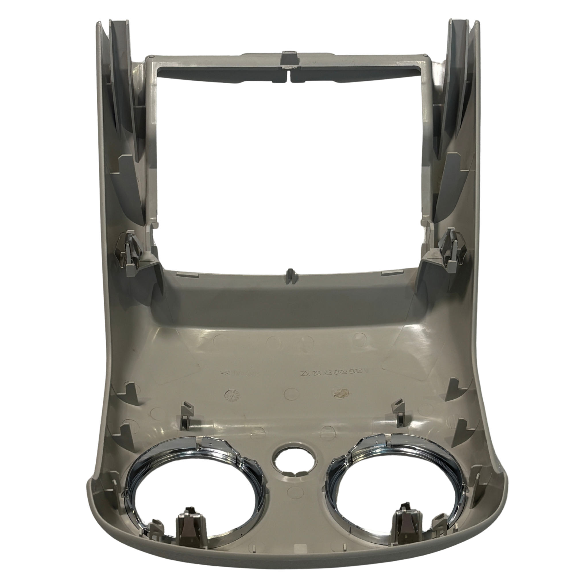 Rear AC Vent Repair Kit for MERCEDES-BENZ C-CLASS W205 (2014-2023) in Gray color Standard Model Outer Frame