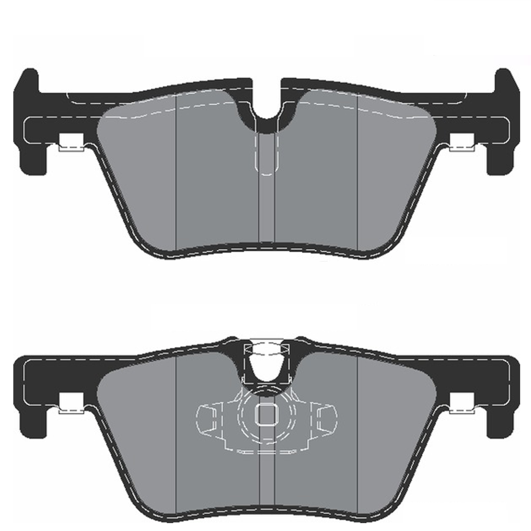 Rear Brake Pads for Mercedes Benz GLA Class (2021-2024) Set of 4 Brake Pads for Rear Wheels (Without Sensor)_1
