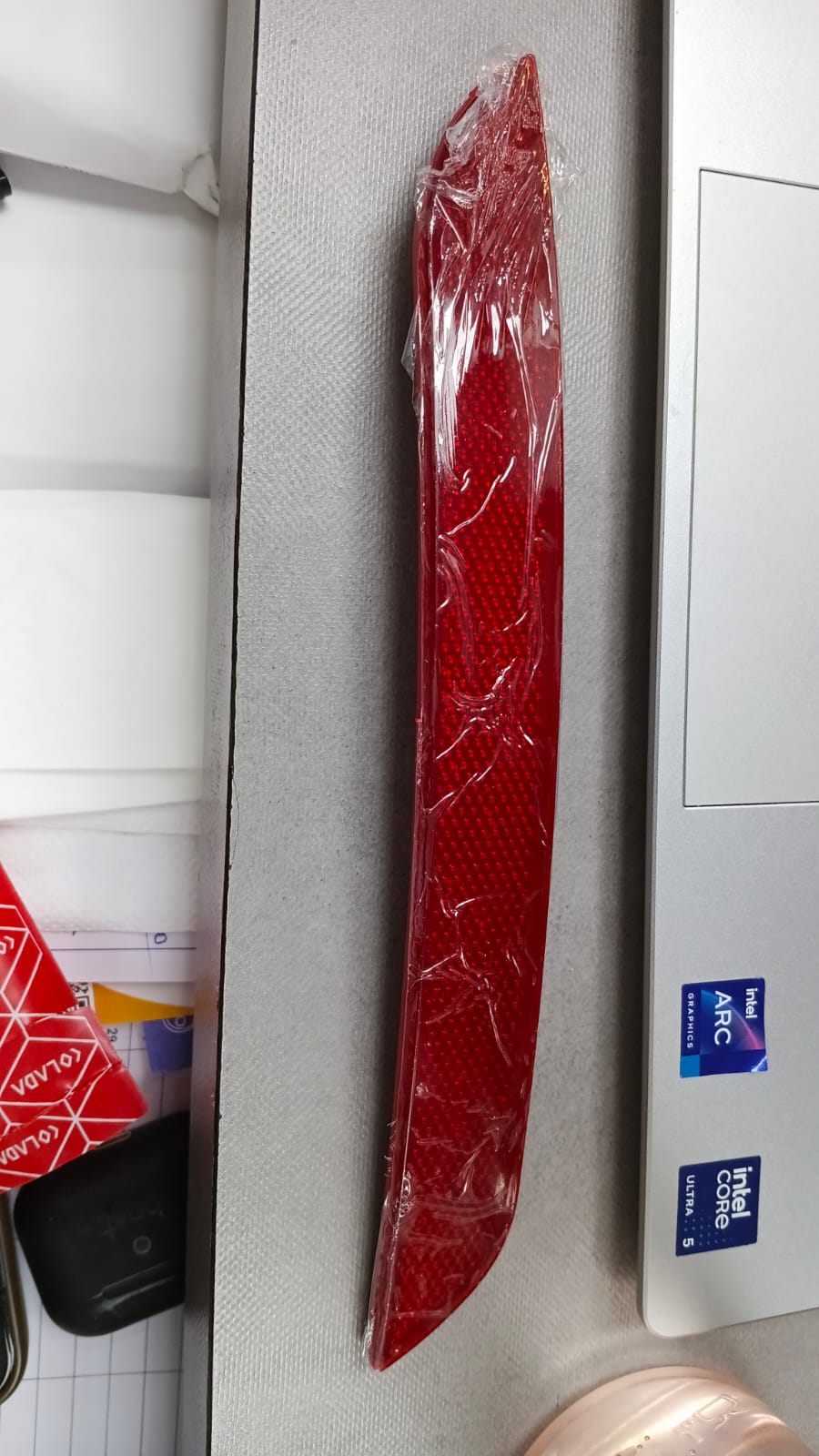 Rear Left Bumper Reflector for BMW 4 F33 (2013-2020) in Red color without bulb holder without M Technology