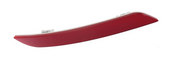 Rear Left Bumper Reflector for BMW 5 SERIES F10 (2010-2016) in Red color without M Sport Package