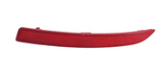 Rear Left Bumper Reflector for BMW 5 SERIES F10 (2010-2016) in Red color without M Sport Package