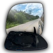 Rear Left Rear View Mirror Glass for AUDI Q7 4LB (2006-2015) with Double curvature