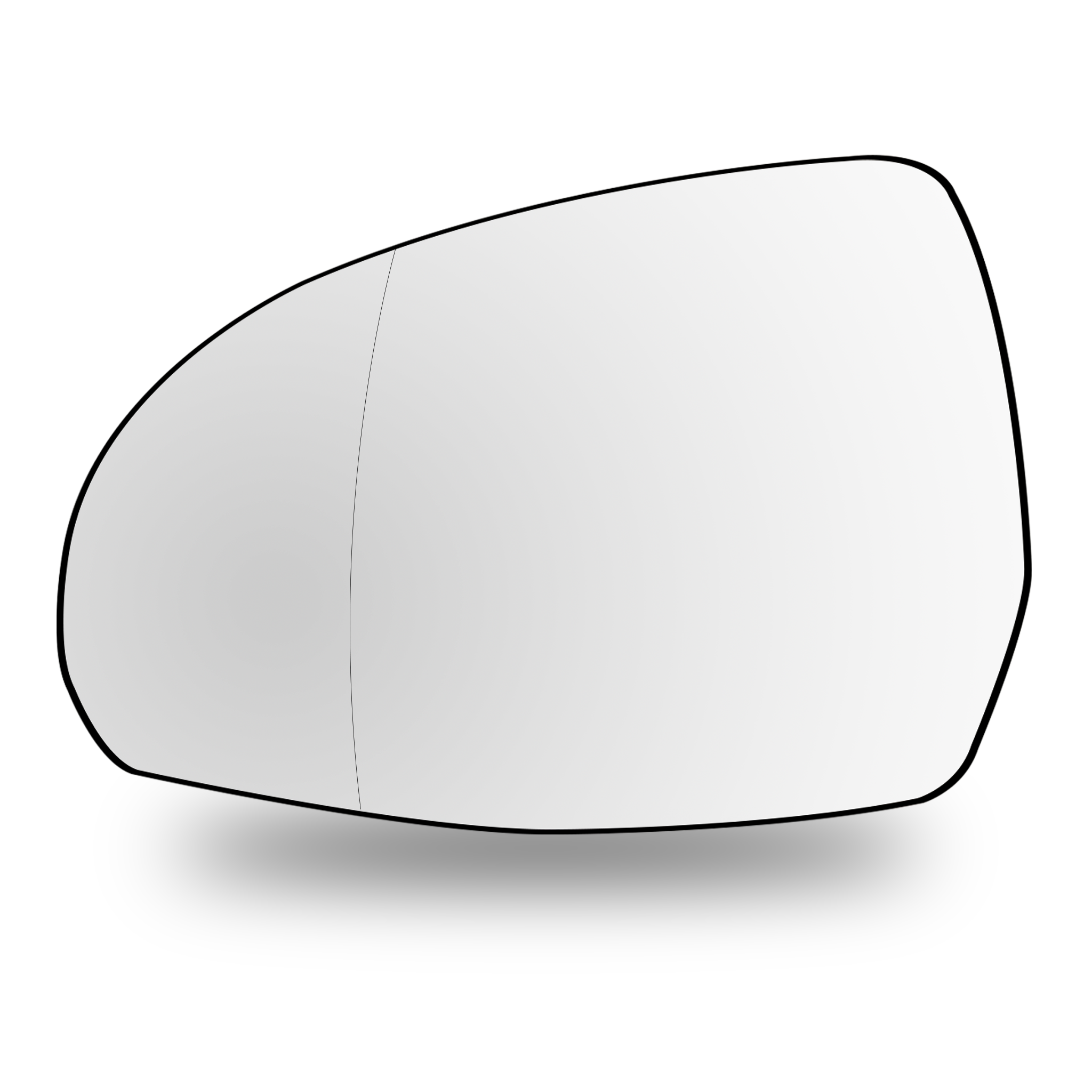 Rear Left Rear View Mirror Glass for MERCEDES-BENZ EQE V295 (2022-2026) Double Curvature