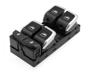 Rear Power Window Switch for AUDI A8 4H2 (2009-2018) in Black color with Roller Blind