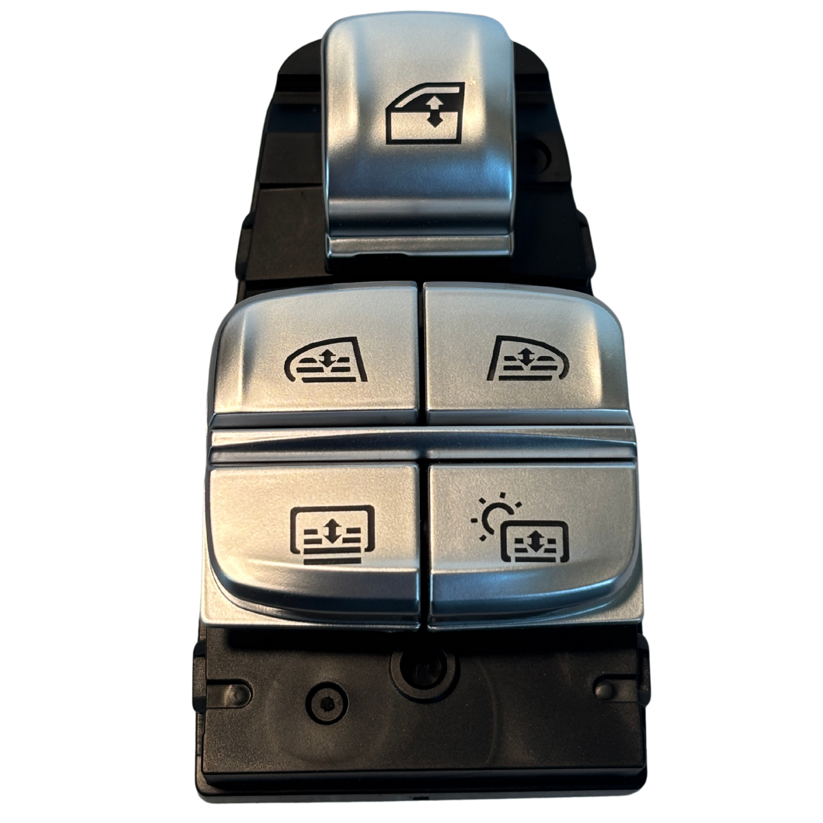 Rear Power Window Switch for BMW 5 Series G38 (2017-2023) in Silver color Model B