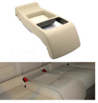 Rear Seat Central Armrest Model A for MERCEDES-BENZ E-CLASS W207 (2010-2016) in Creamy color