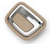 Rear Trunk Opening Switch Handle for MERCEDES-BENZ B-CLASS W246 (2012-2018) in Beige & Chrome color