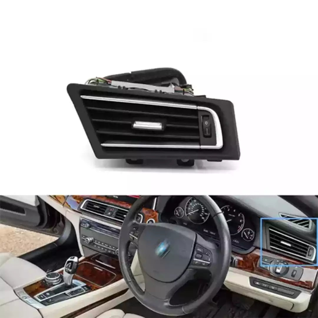 Right AC Vent Assembly for BMW 7 SERIES F01 (2009-2015) in Black color Chrome