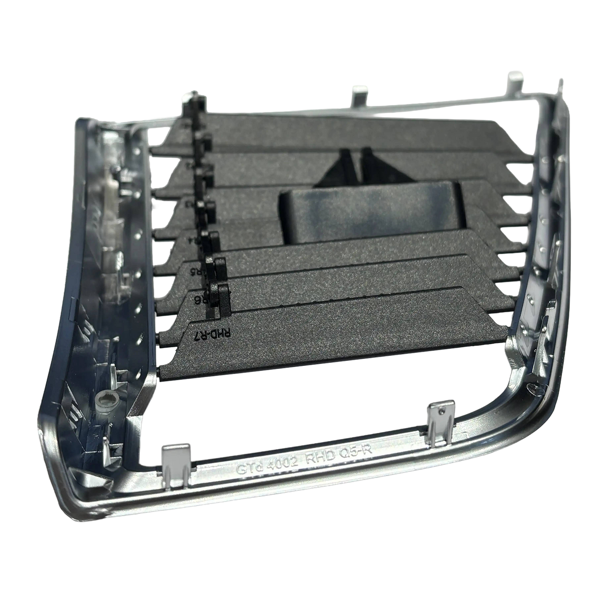 Right AC Vent Grille for AUDI Q5 8RB (2008-2017) in Black & Silver color RHD Chrome