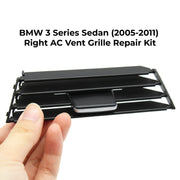 Right AC Vent Repair Kit for BMW 3 E93 (2008-2013) in Black color