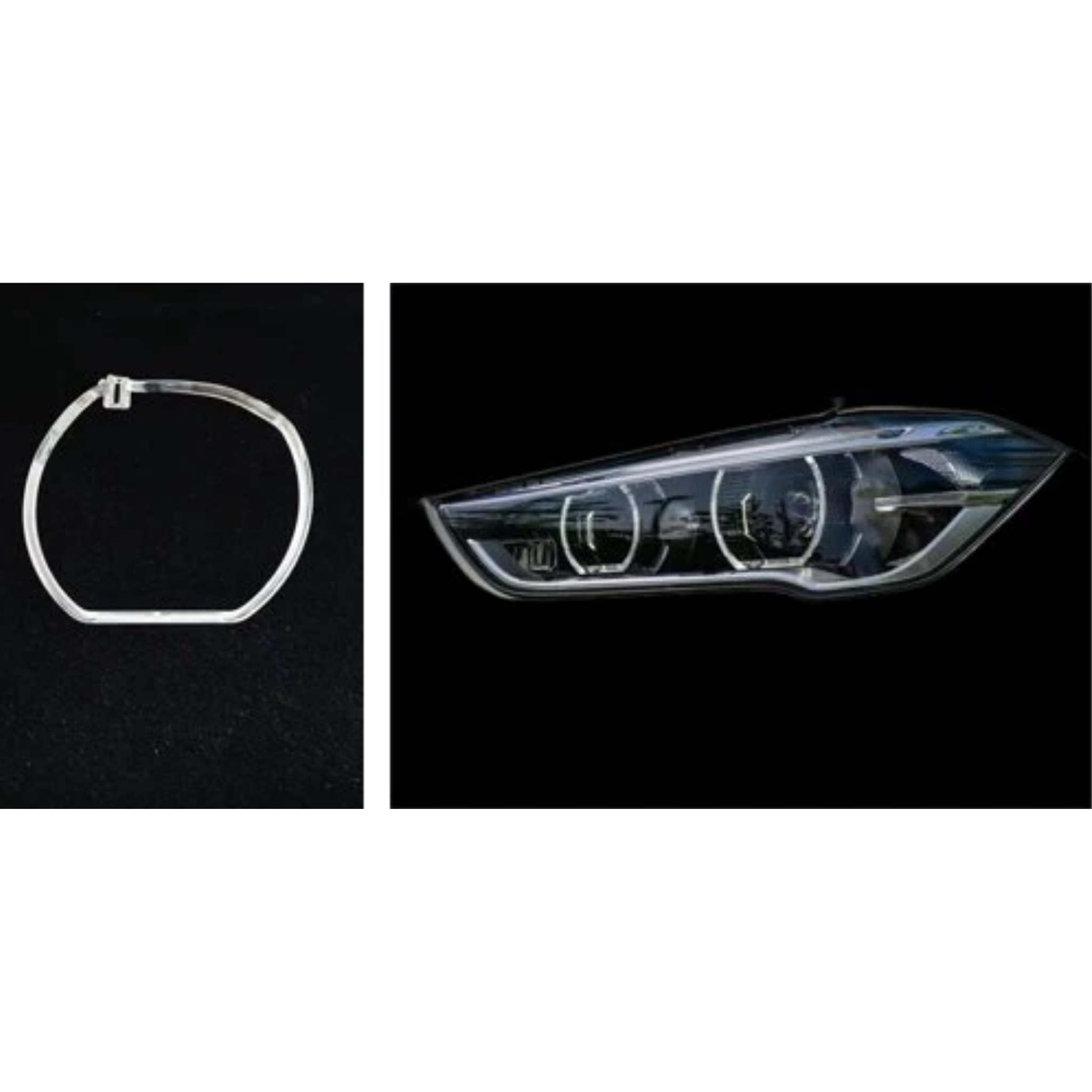 Right Angel Eye Halo Ring for BMW X1 F49 (2016-2019) Large 1 Pc Per Headlight