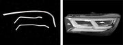 Right DRL Lamp Tube for AUDI Q5 FYB (2018-2020) Facelift Set of 3 Pcs Per Headlight