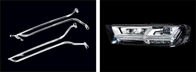 Right DRL Lamp Tube for AUDI Q7 4MB (2017-2019) Set of 2 Pcs Per Headlight