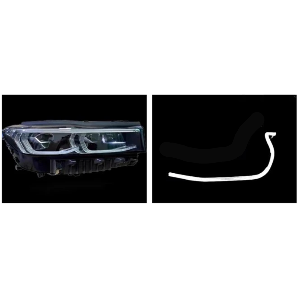 Right DRL Lamp Tube for BMW 7 G11 (2019-2021) LCI Long Strip