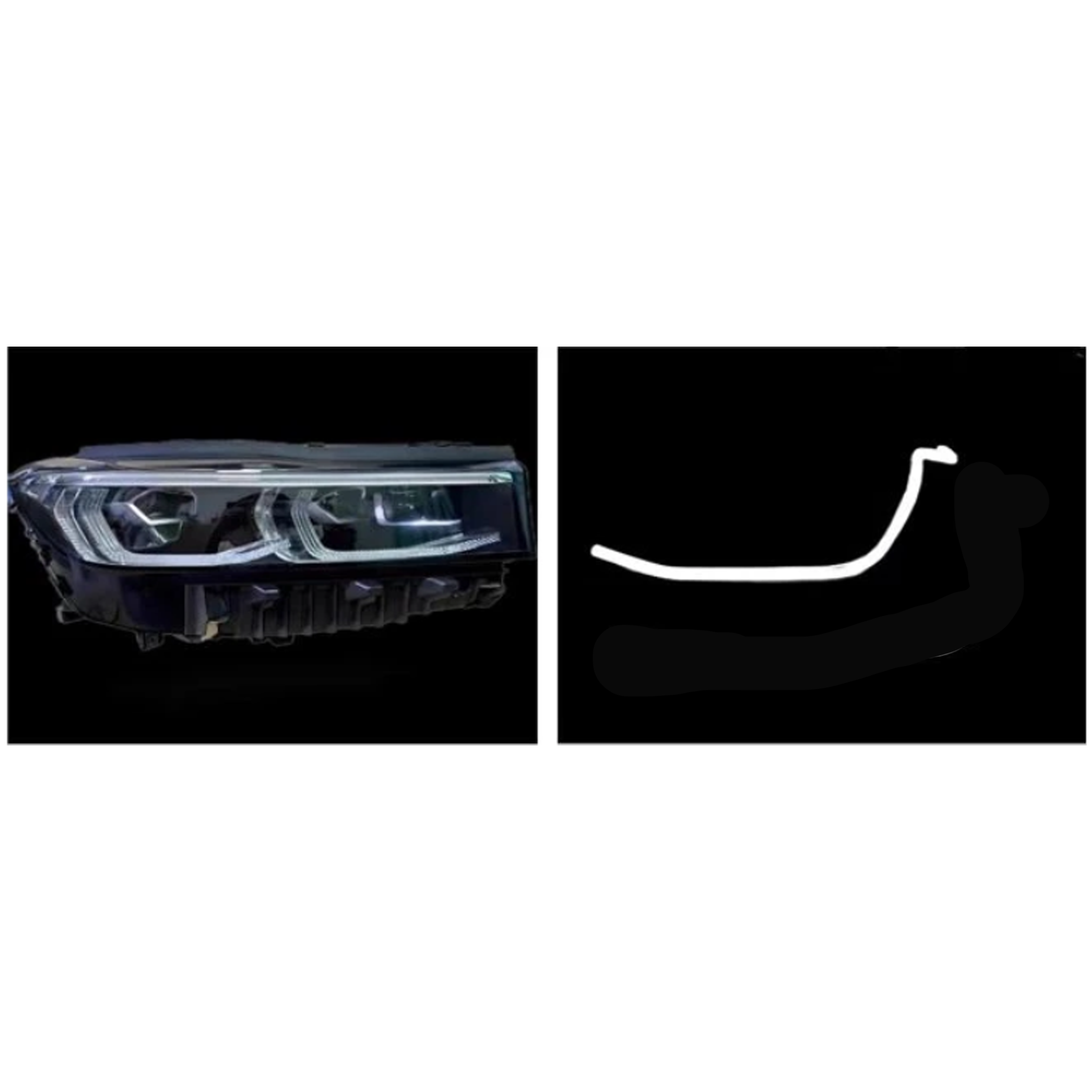 Right DRL Lamp Tube for BMW 7 G12 (2019-2021) LCI Short Strip