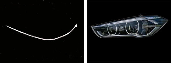 Right DRL Lamp Tube for BMW X1 F48 (2016-2019) Long 1 Pc Per Headlight
