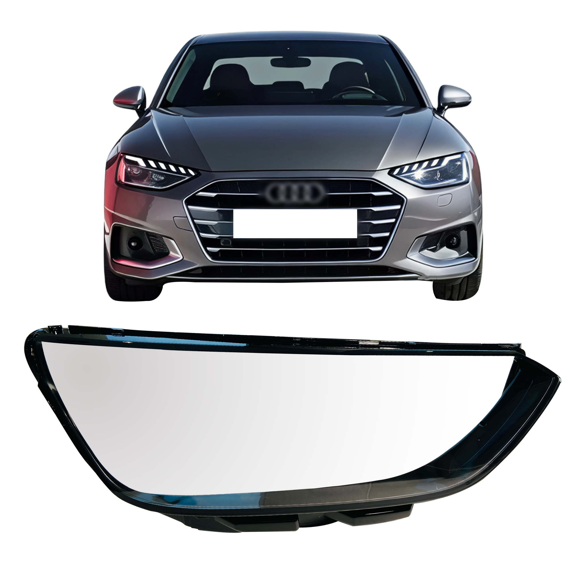 Right (Driver Side) Headlight Lens for AUDI A4 8W2 (2020-2022)