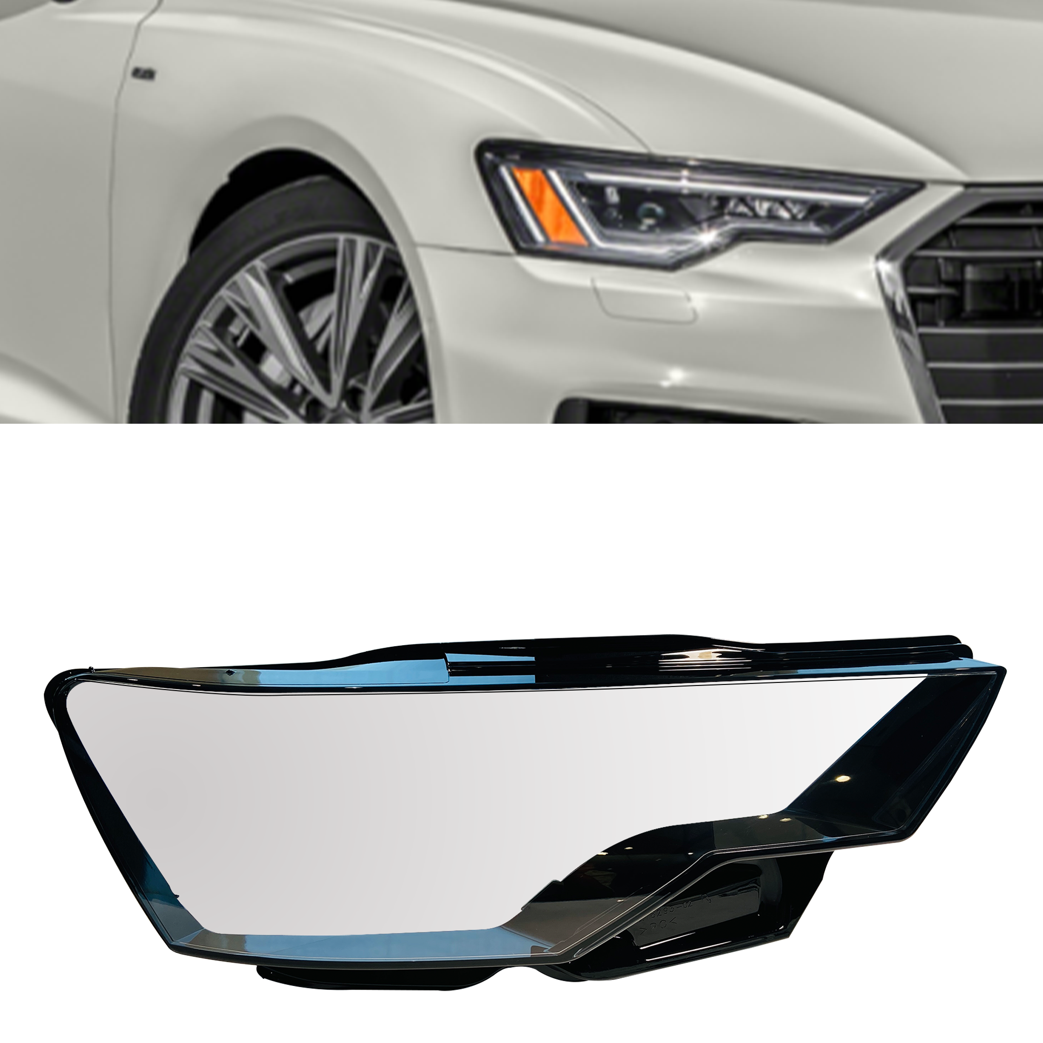 Right (Driver Side) Headlight Lens for AUDI A6 4K (2018)