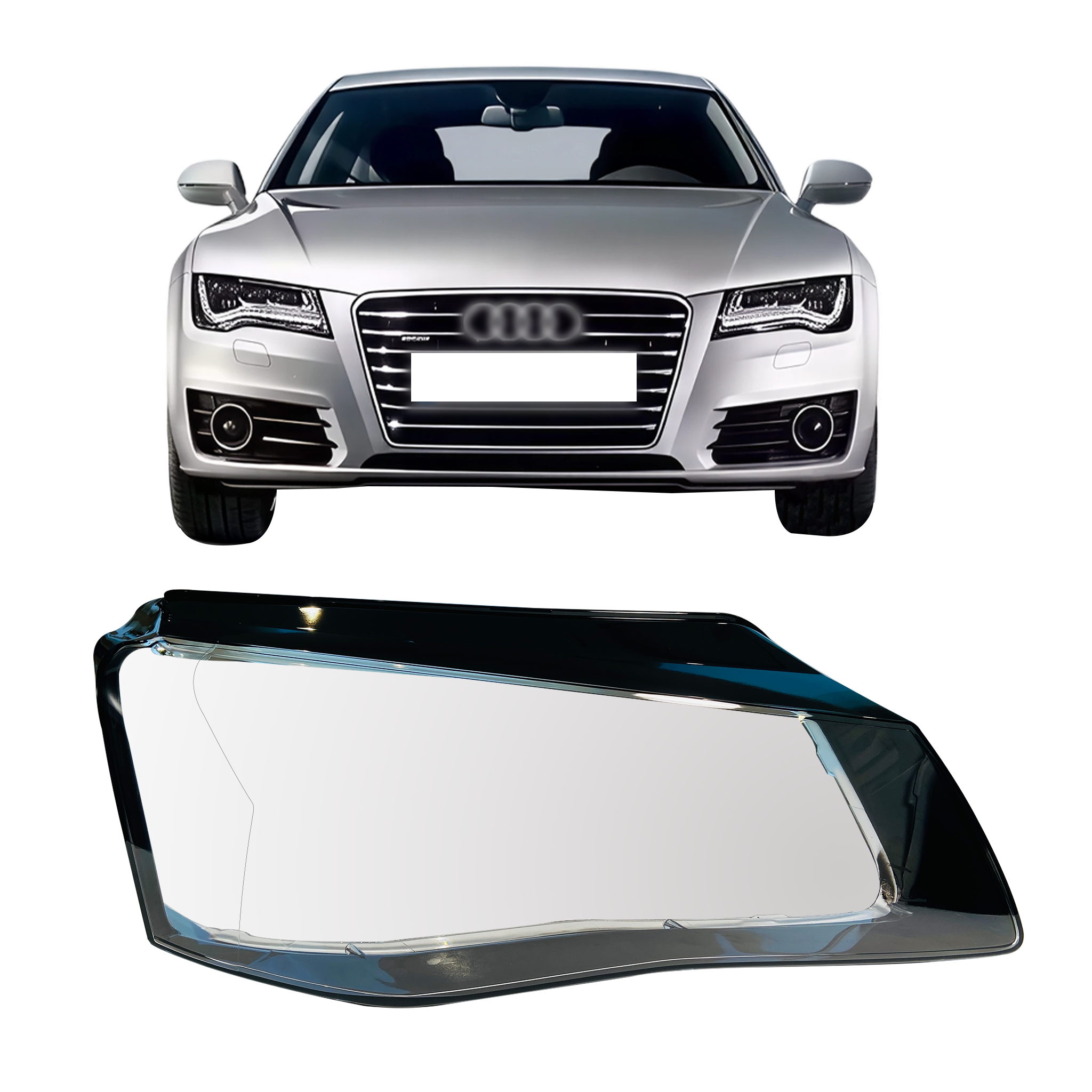 Right (Driver Side) Headlight Lens for AUDI A8 4H2 (2010-2014) Matrix LED