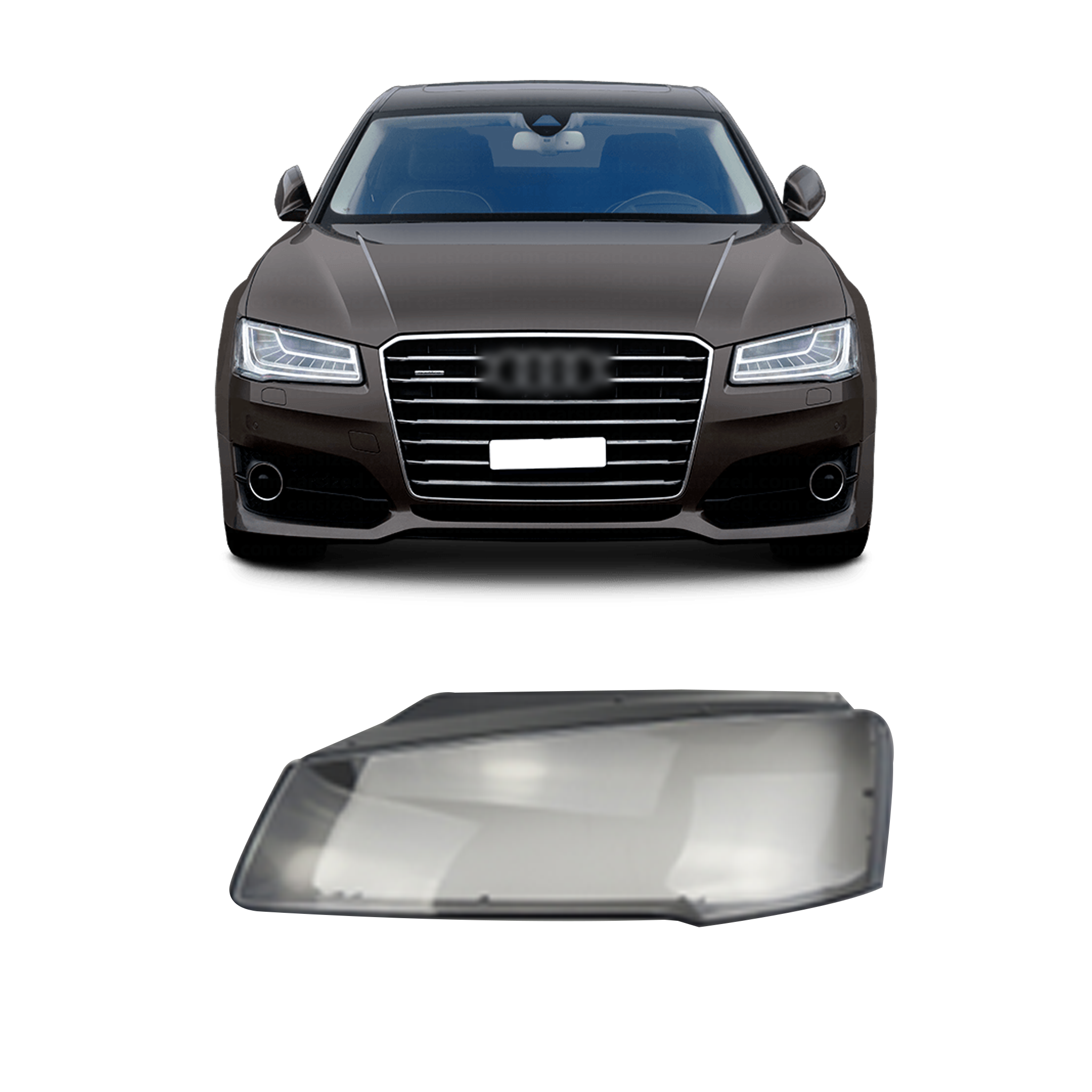 Right (Driver Side) Headlight Lens for AUDI A8 4H2 (2015-2018) Matrix LED