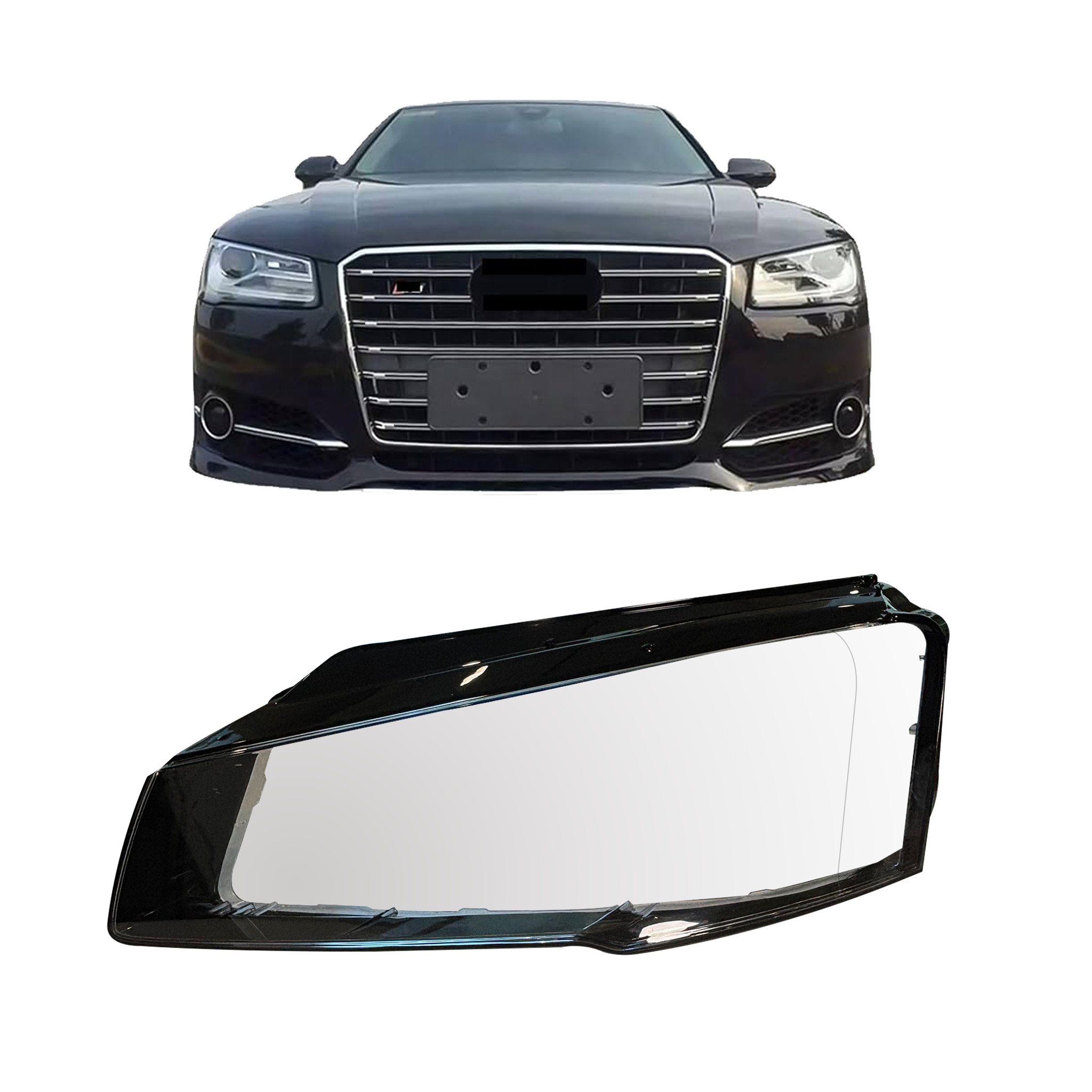 Right (Driver Side) Headlight Lens for AUDI A8 4H2 (2015-2018) Xenon LED