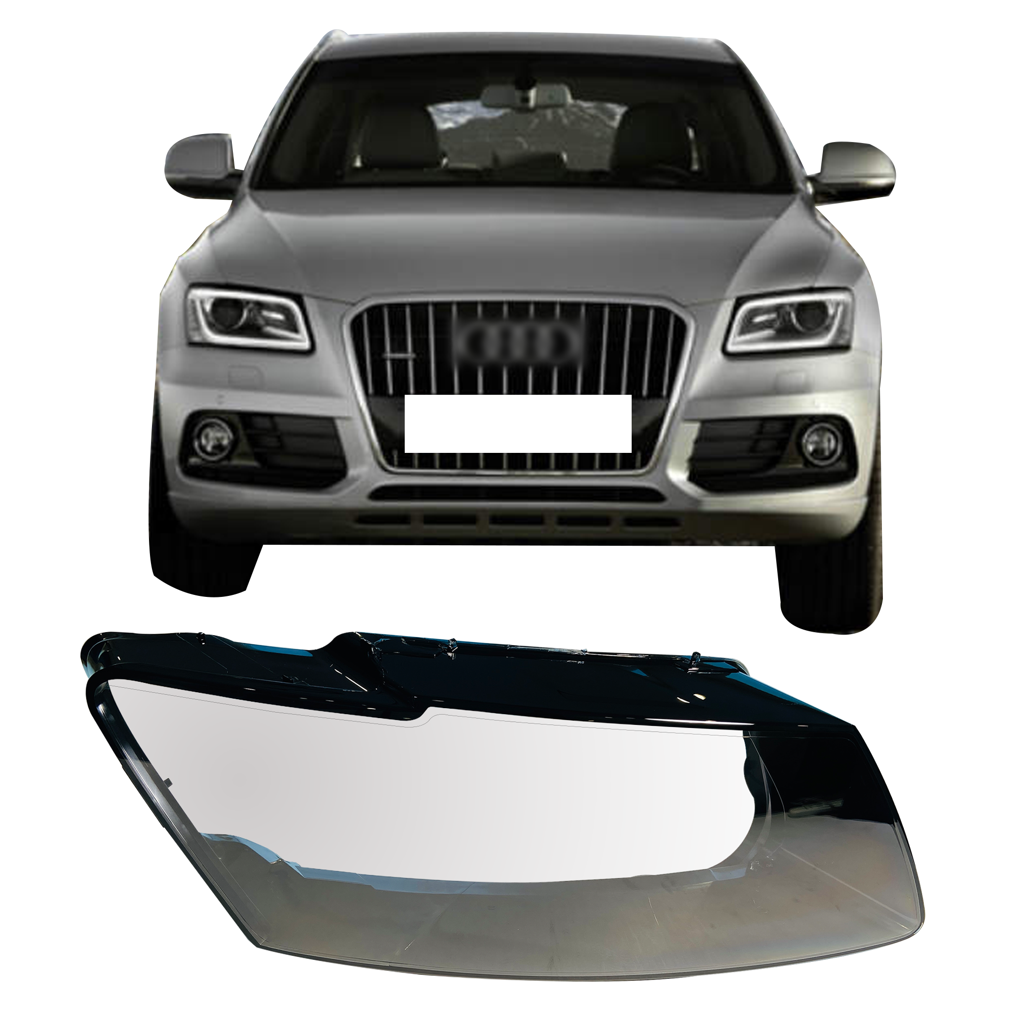 Right (Driver Side) Headlight Lens for AUDI Q5 8RB (2013-2017)