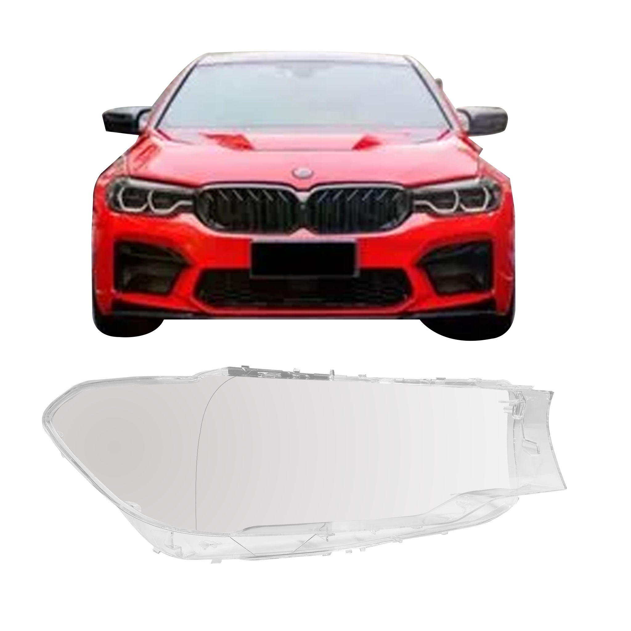 Right (Driver Side) Headlight Lens for BMW 5 SERIES G30 (2016-2023)