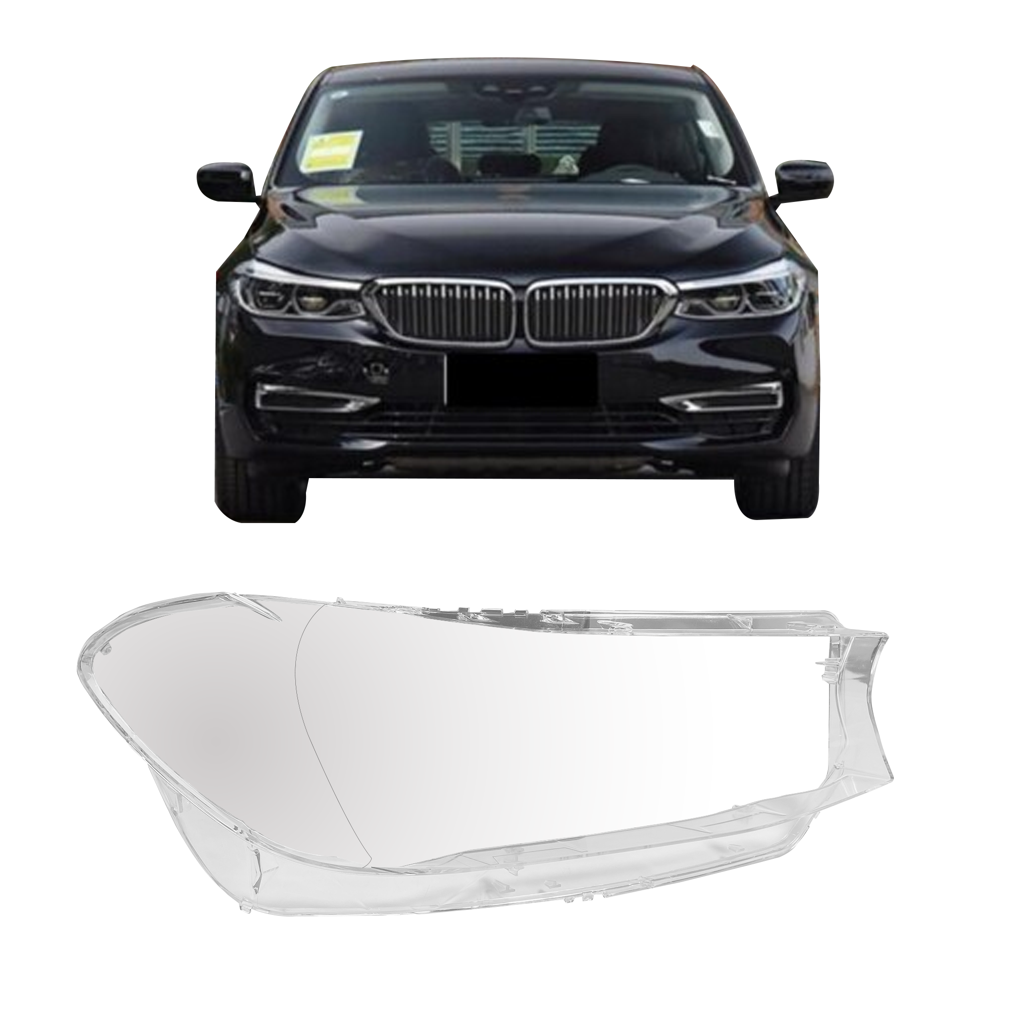 Right (Driver Side) Headlight Lens for BMW 6 G32 (2017-2019)