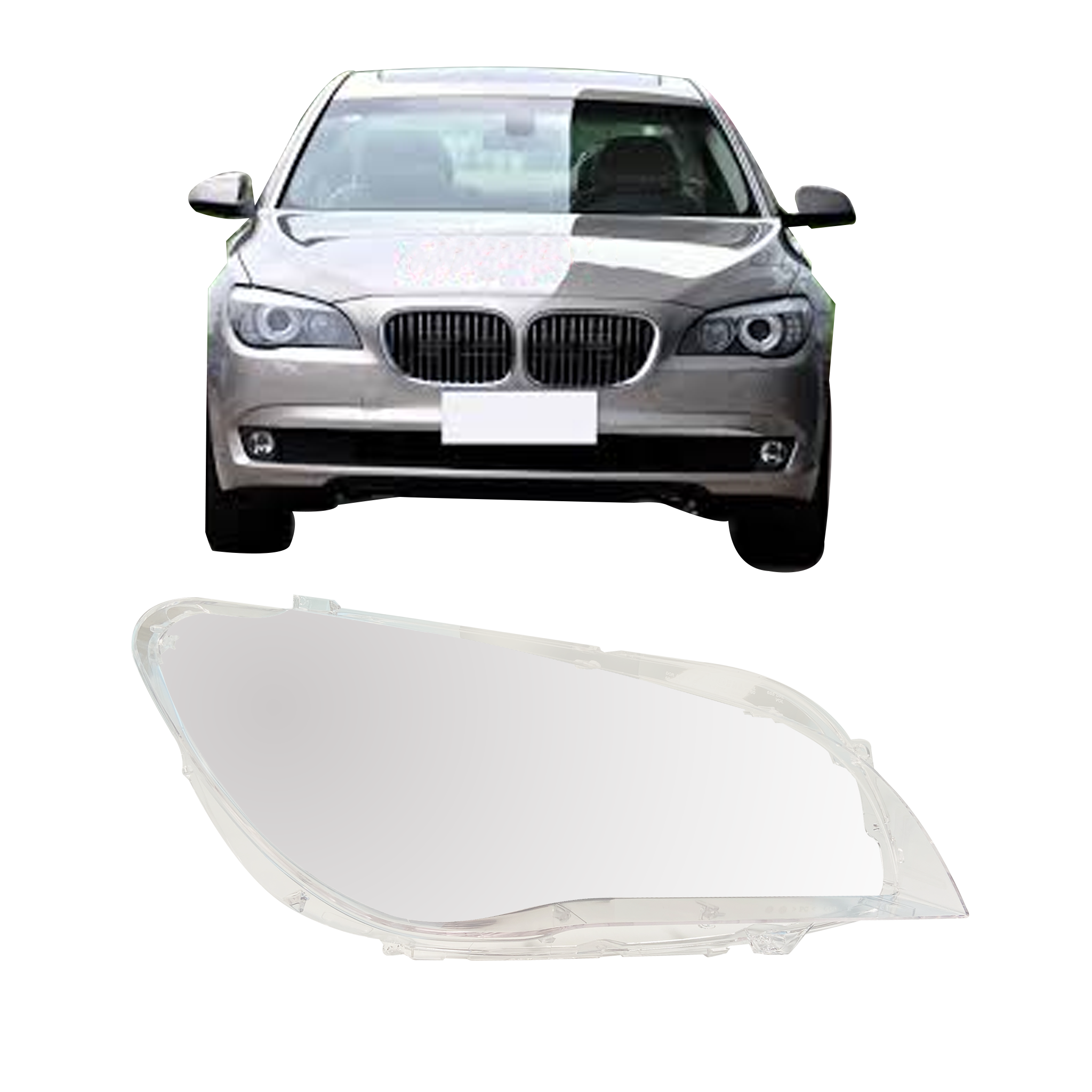 Right (Driver Side) Headlight Lens for BMW 7 SERIES F01 (2009-2015)