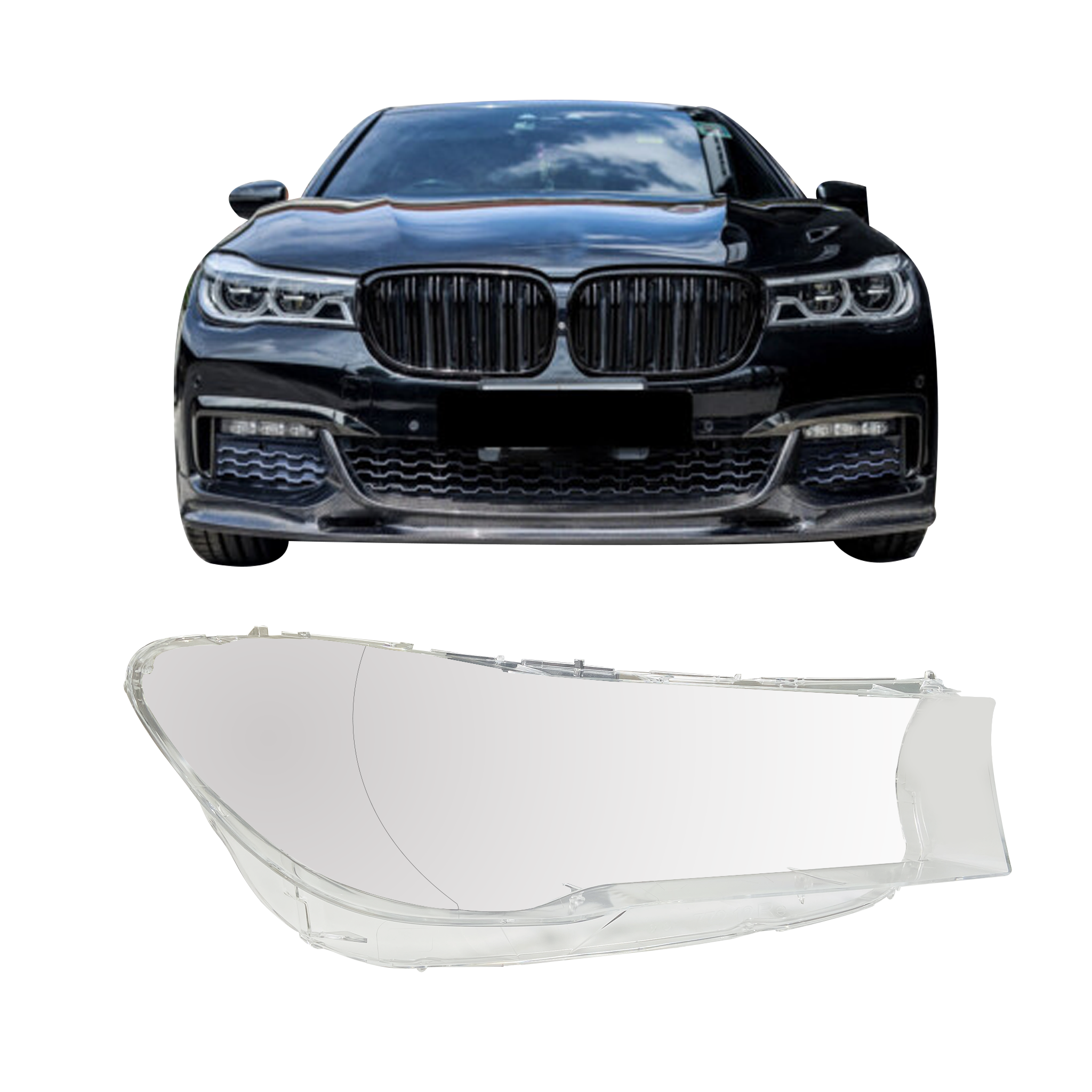 Right (Driver Side) Headlight Lens for BMW 7 SERIES G12 (2015-2022)
