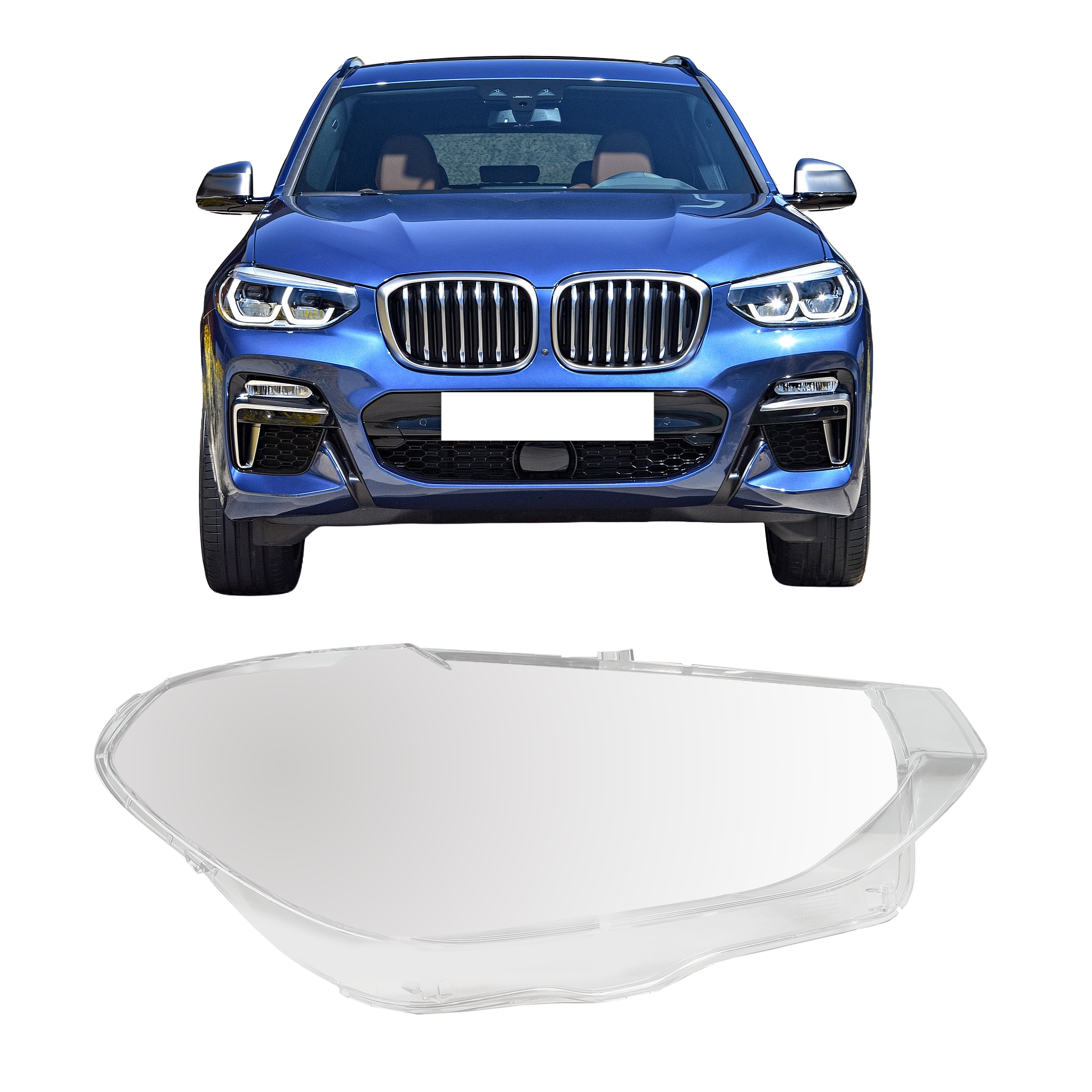 Right (Driver Side) Headlight Lens for BMW X3 G08 (2020-2024)