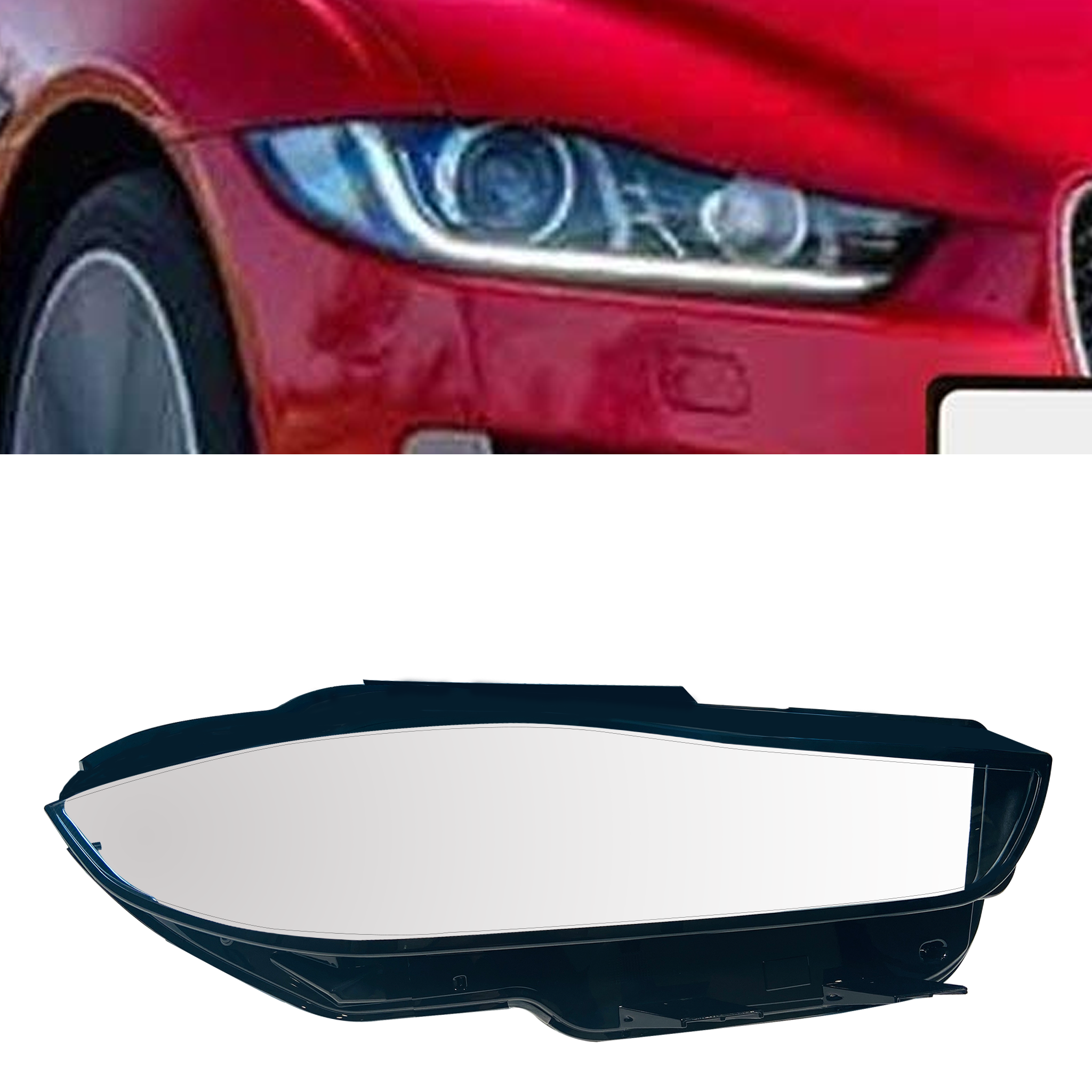 Right (Driver Side) Headlight Lens for JAGUAR XE X760 (2020-2022)
