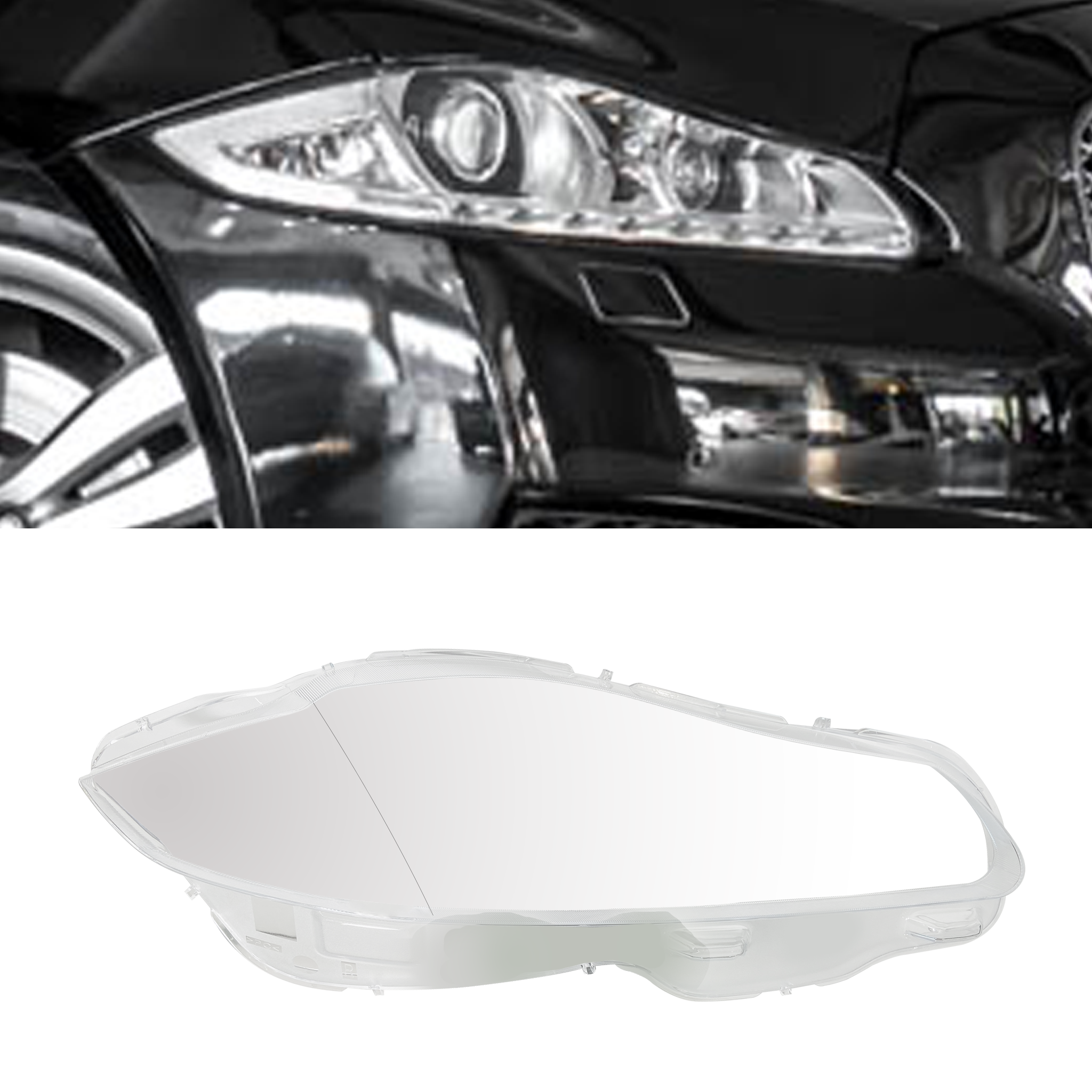Right (Driver Side) Headlight Lens for JAGUAR XJ X351 (2010-2019)