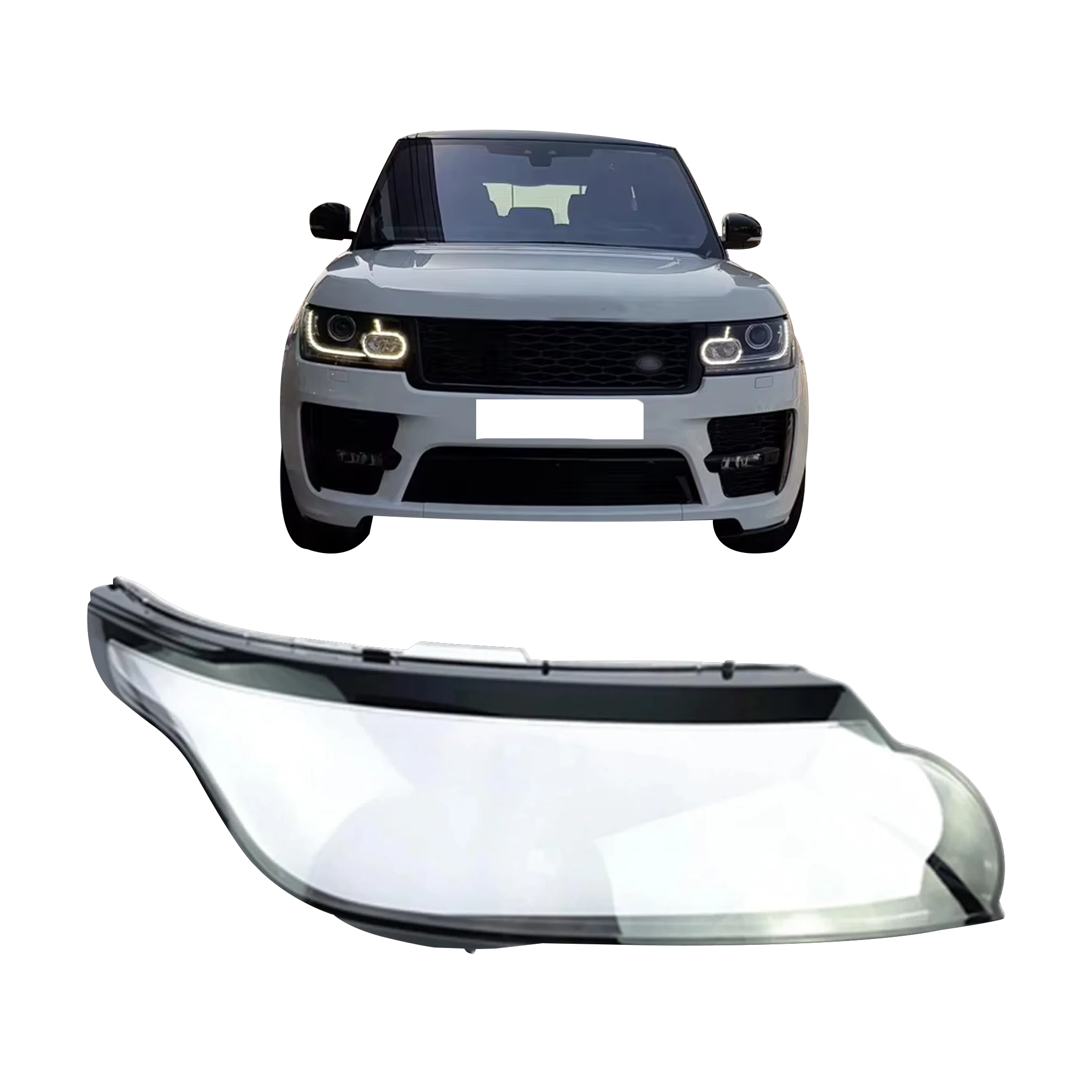 Right (Driver Side) Headlight Lens for LAND ROVER RANGE ROVER SPORT L494 (2013-2017)