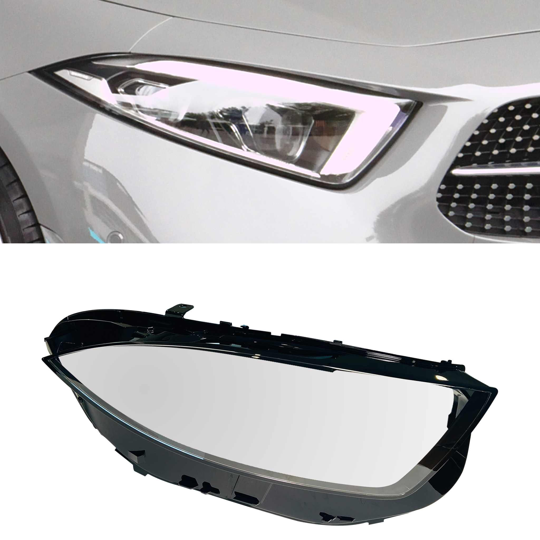 Right (Driver Side) Headlight Lens for MERCEDES-BENZ CLS C257 (2019)