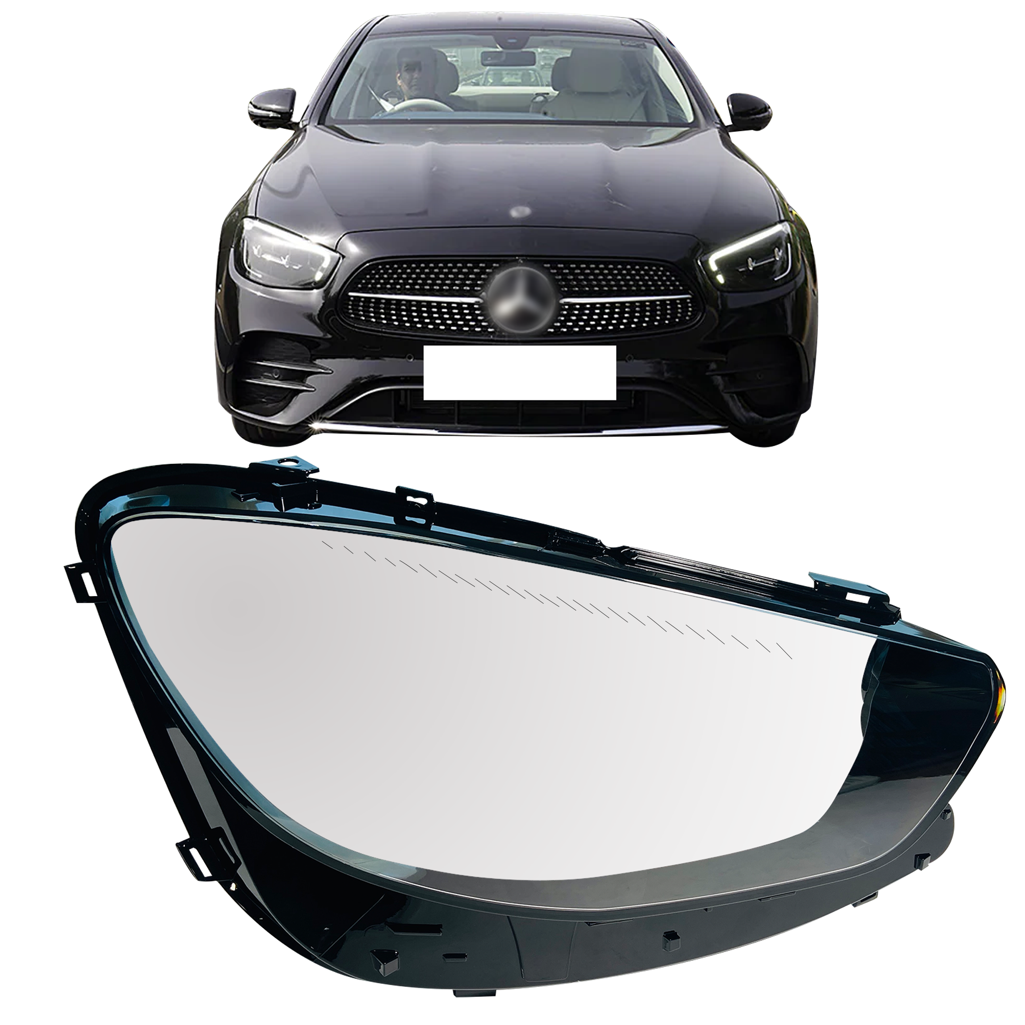 Right (Driver Side) Headlight Lens for MERCEDES-BENZ E-CLASS W213 (2020-2023)