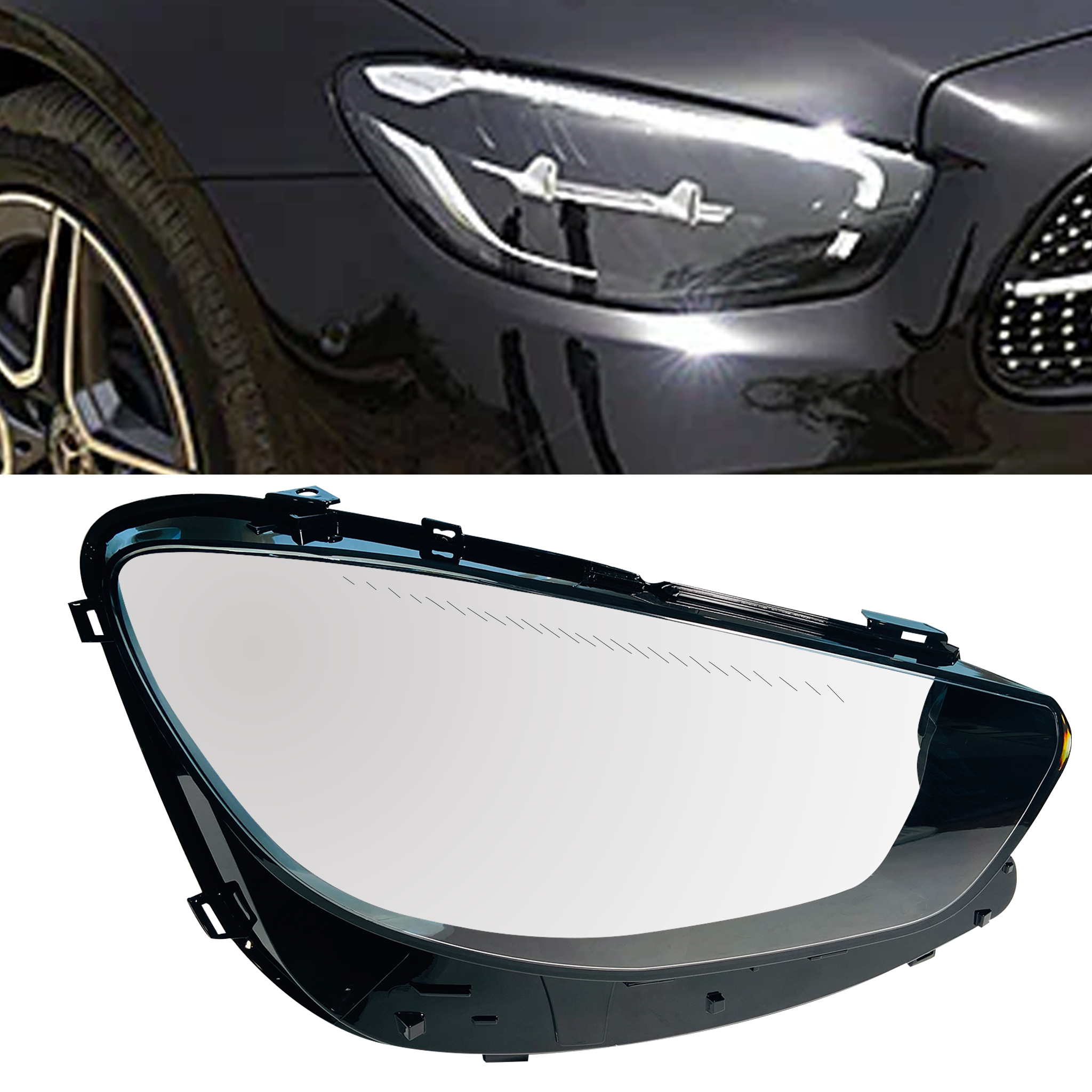 Right (Driver Side) Headlight Lens for MERCEDES-BENZ E-CLASS W213 (2020-2023)
