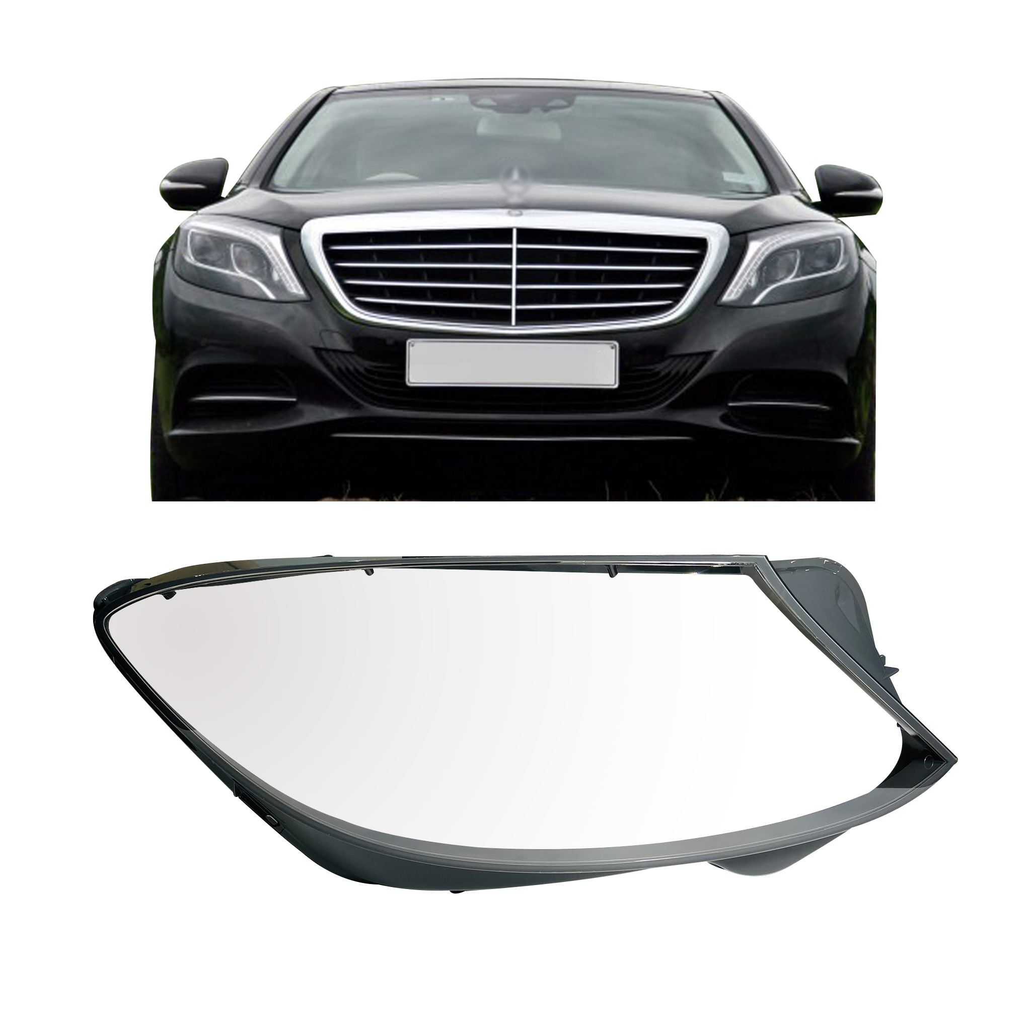 Right (Driver Side) Headlight Lens for MERCEDES-BENZ S-CLASS W222 (2013-2017)