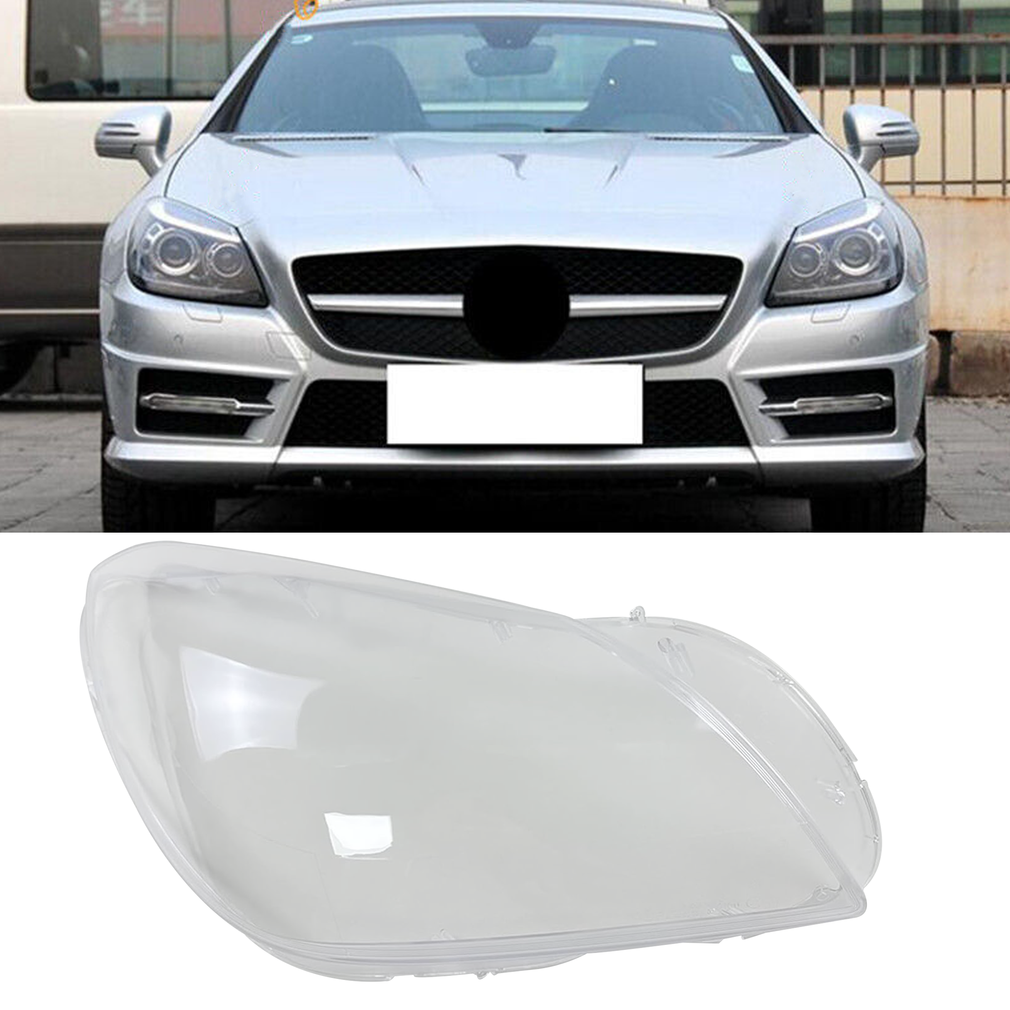 Right (Driver Side) Headlight Lens for MERCEDES-BENZ SLK R172 (2011-2015)